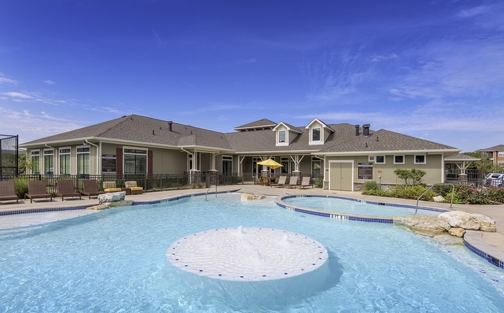 arba san marcos off campus apartments near texas state university california style pool resident clubhouse exterior